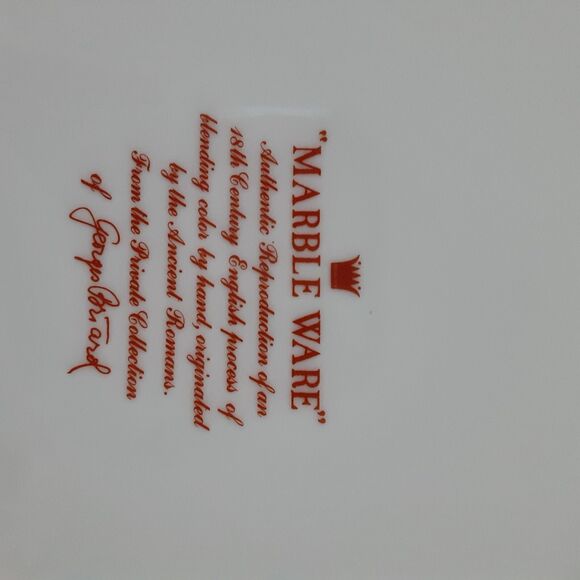 Georges Briard Marble Ware Brown 2 dinner plates 10 1/4" Mid-Century Modern - Picture 4 of 4